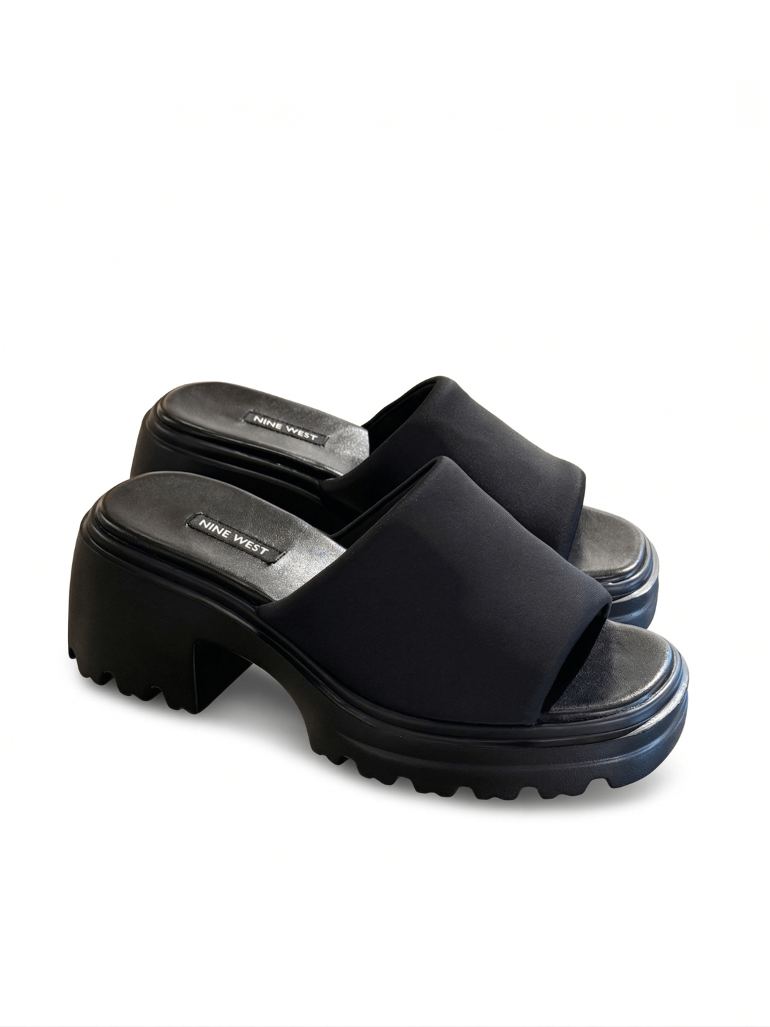 כפכף טרקטור שחור NINE WEST - NOVA