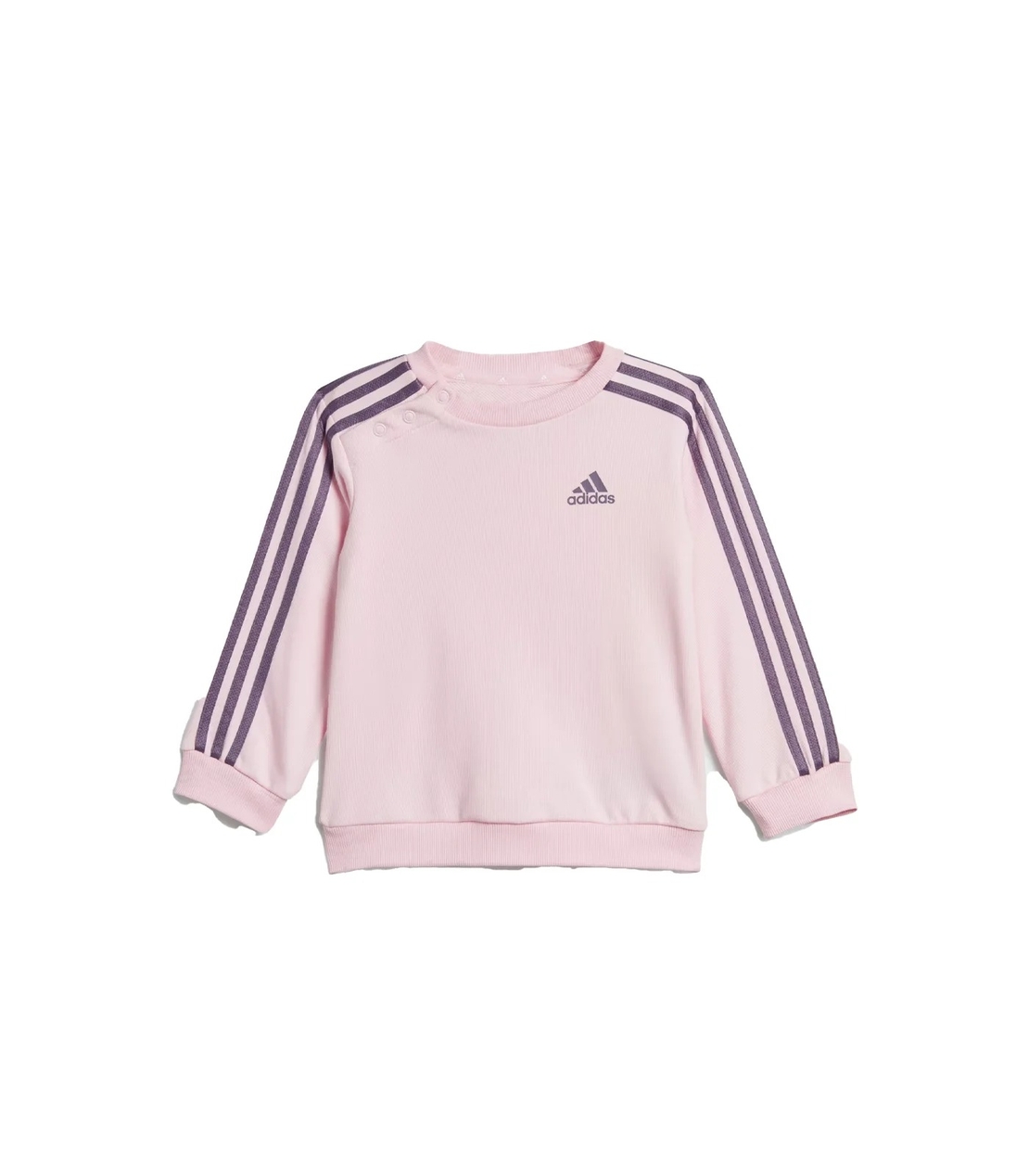 ADIDAS - סט טרנינג ADIDAS  לילדים צבע ורוד/שיבי