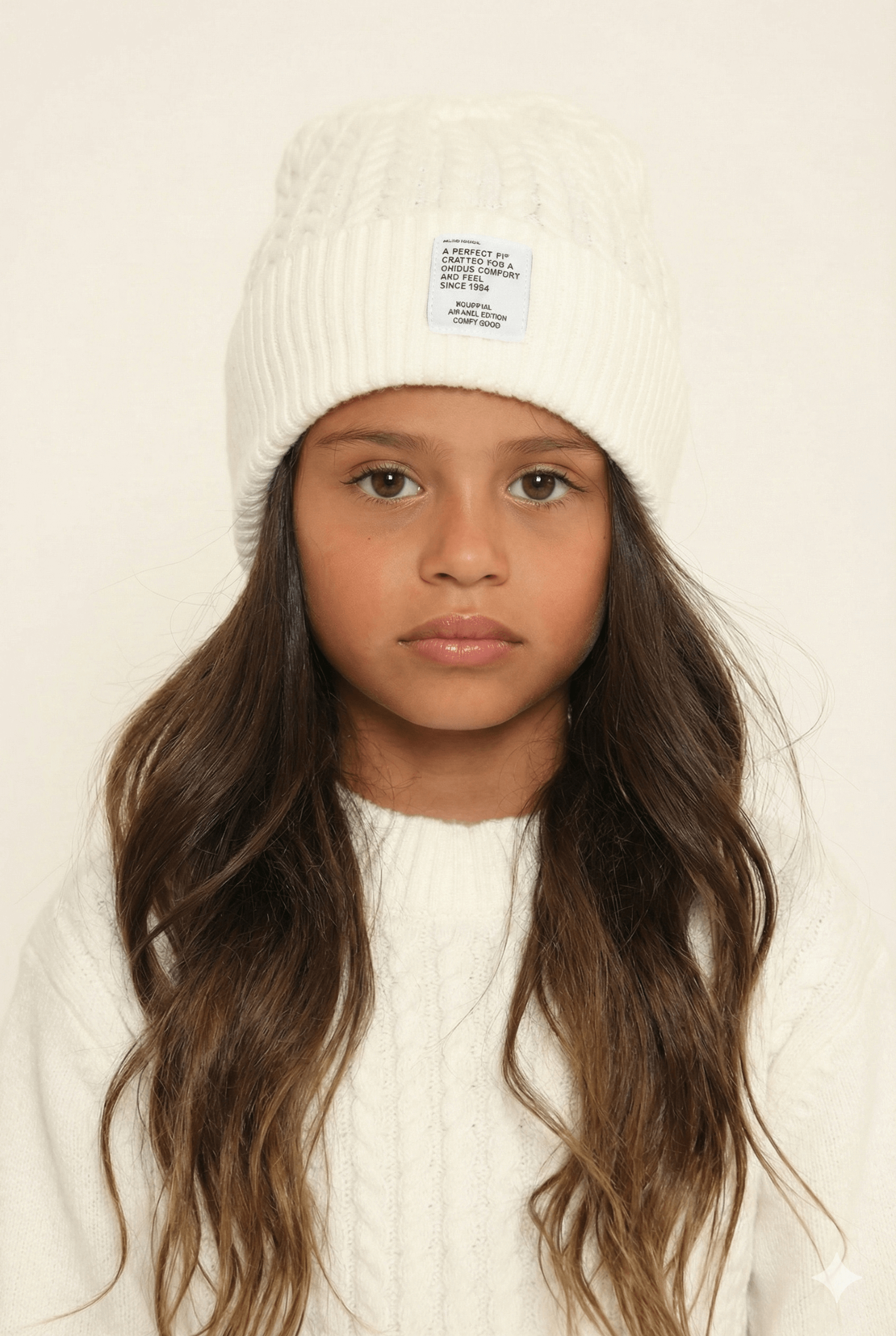 שמלה סריג LUNARA עם כובע סריג - FLIPPER KIDS