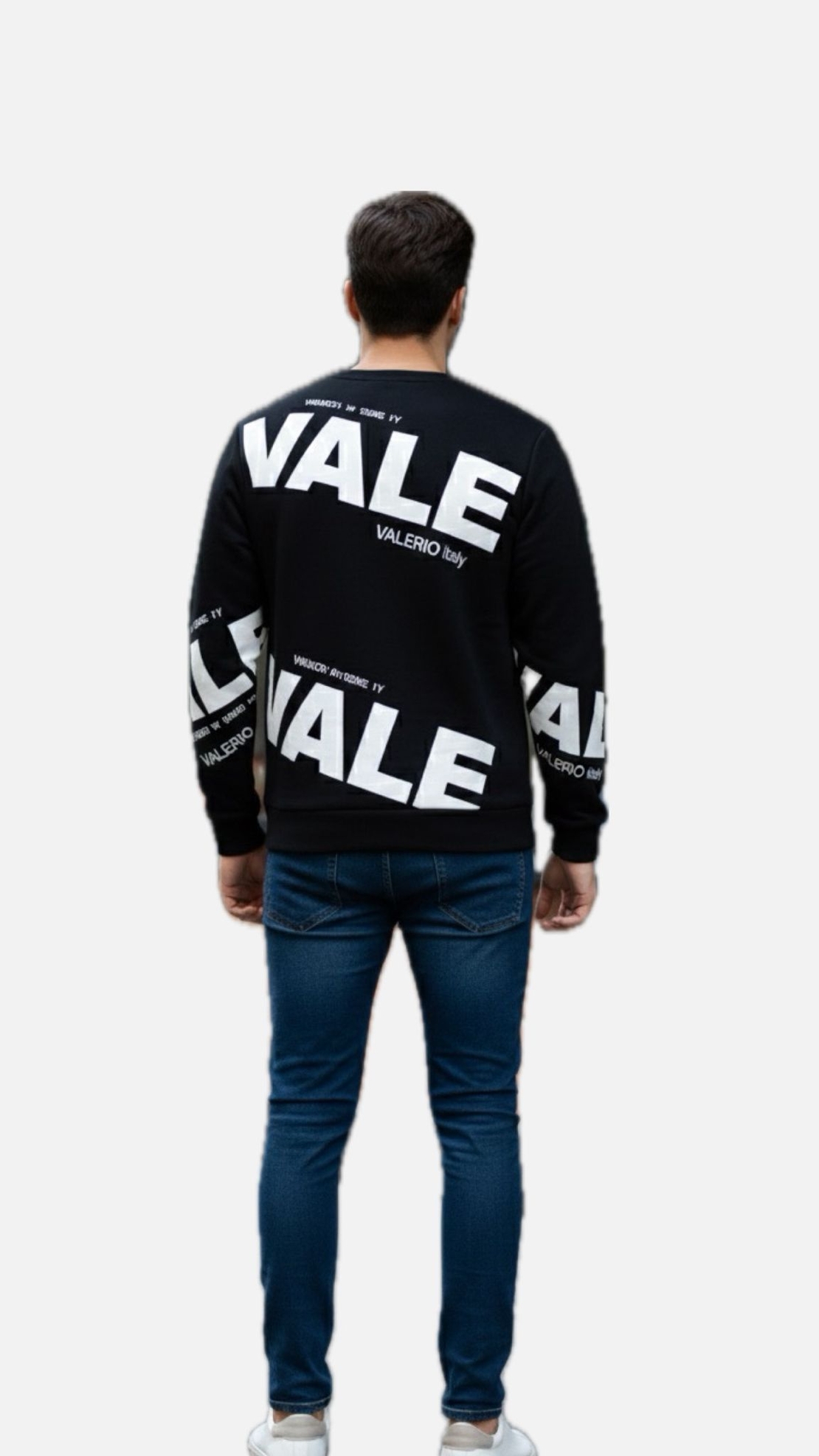 Valerio Italy - הודי לגבר בצבע שחור