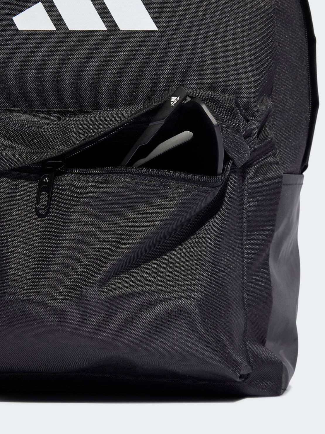 ADIDAS - כרום שחור - Adidas תיק גב עם לוגו 3 פסים קלאסי