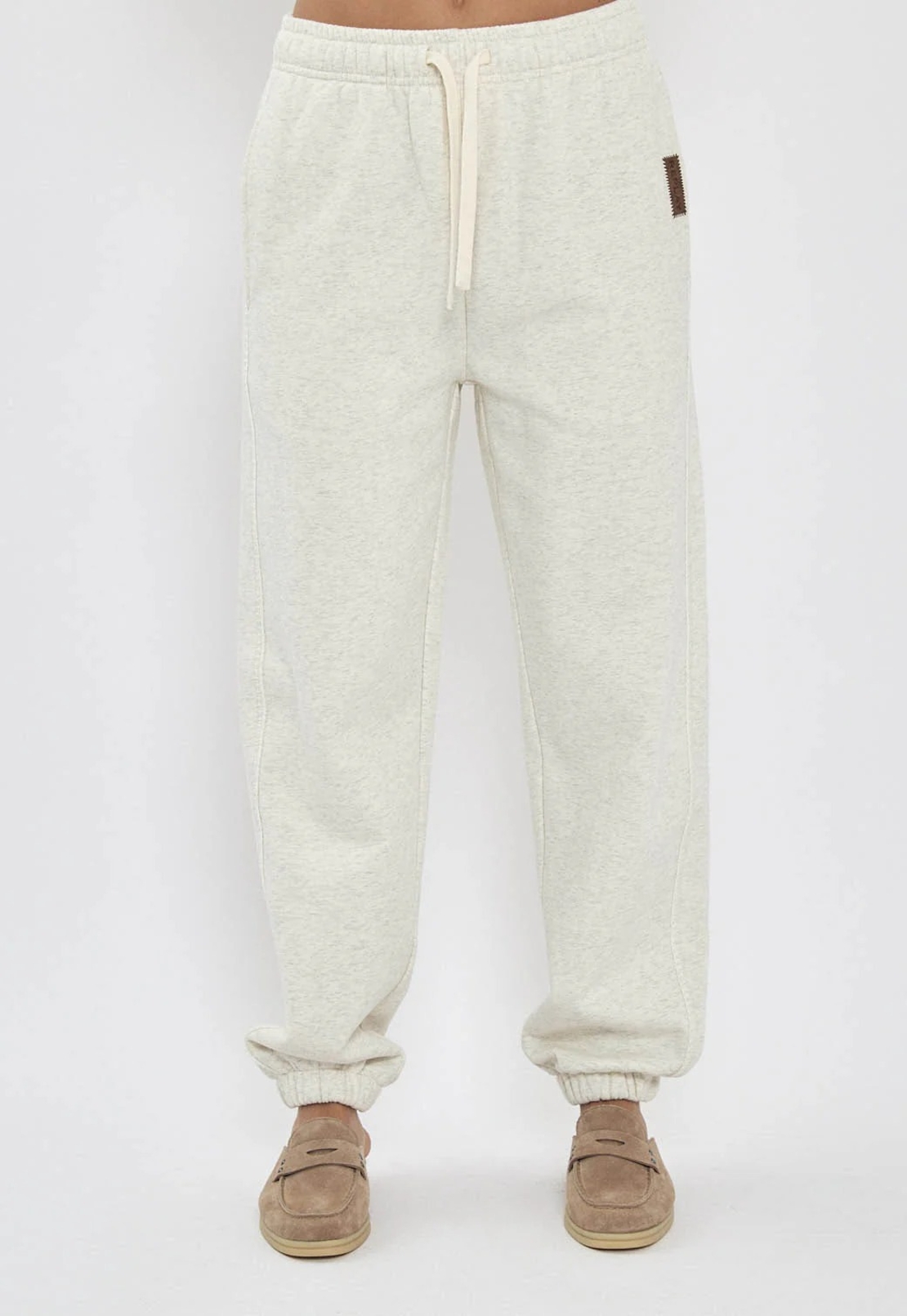 REPLAY - חלפית טרנינג לנשיםי בצבע קרם עם רוכסן קדמי