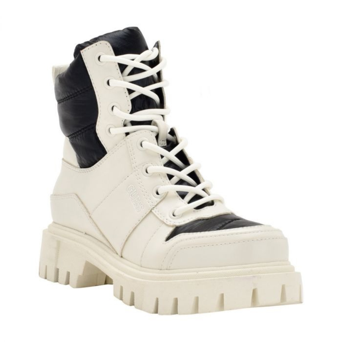 GUESS - מגפון נשים בצבע לבן