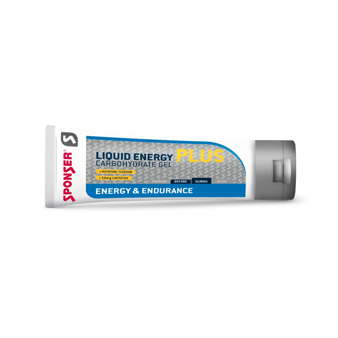 ג'ל אנרגיה נוזלי מועשר בקפאין בטעם ניטרלי - Sponser Liquid Energy Plus