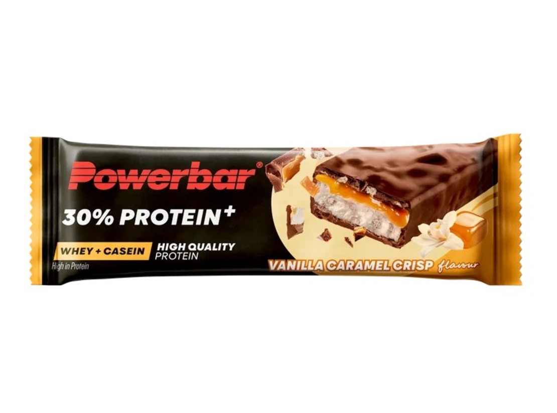 חטיף חלבון בטעם וניל קרמל +Powerbar 30% Protein
