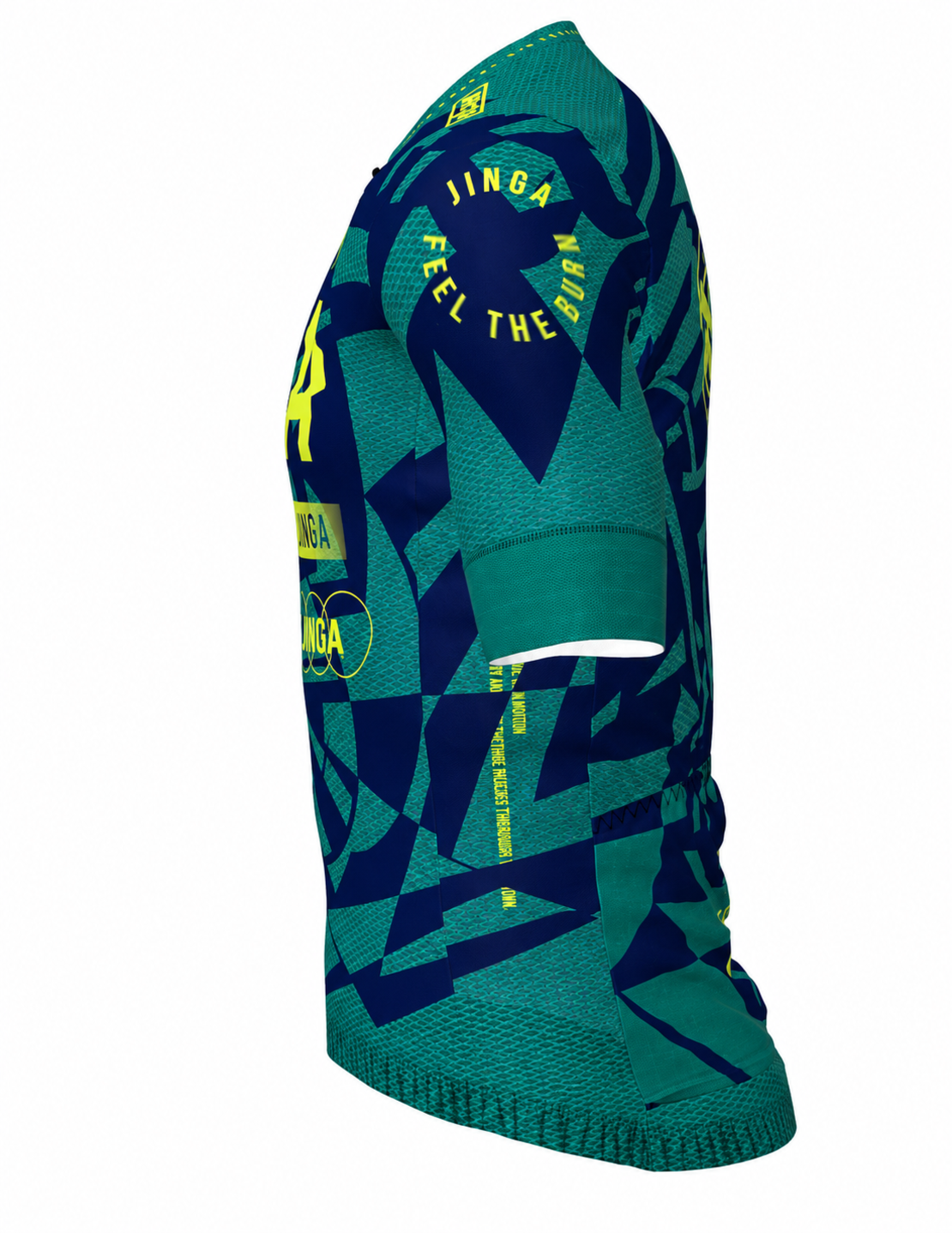חולצת רכיבה - JINGA Pro Inferno Jersey Green blue