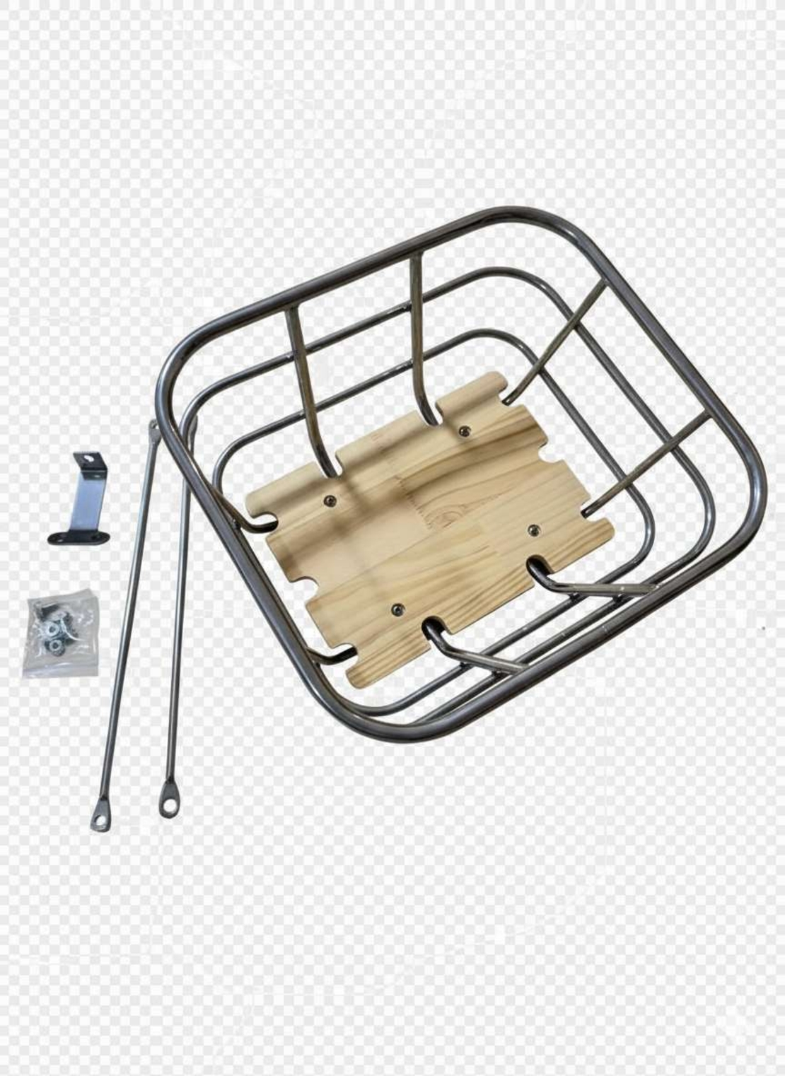 סלסלה קדמית עם בסיס עץ