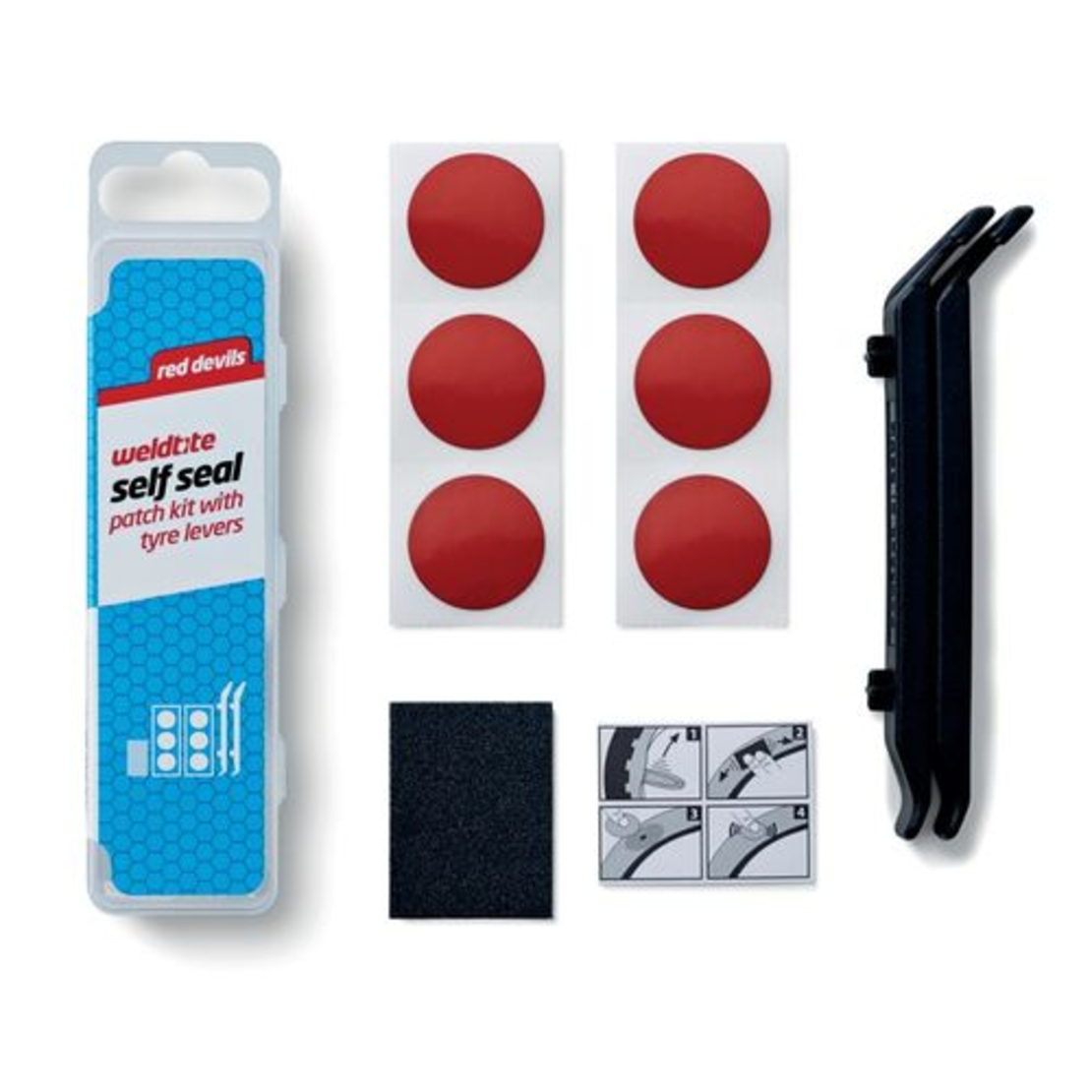 ערכת תיקון פנצ'רים - Weldtite Self Seal Patch Kit