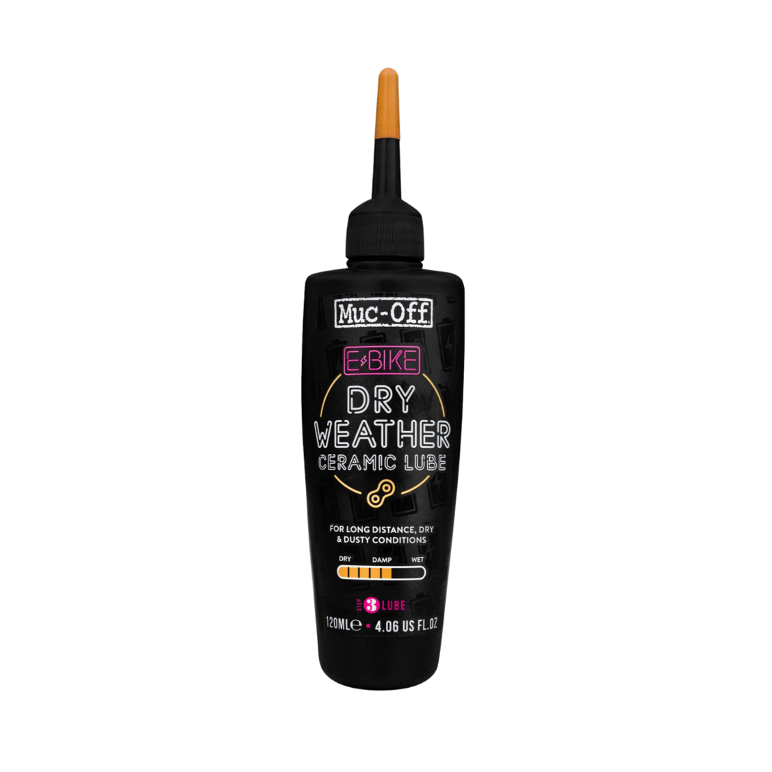 שמן שרשרת לאופניים חשמליים Muc-Off eBike Dry Weather Chain Lube 120ml