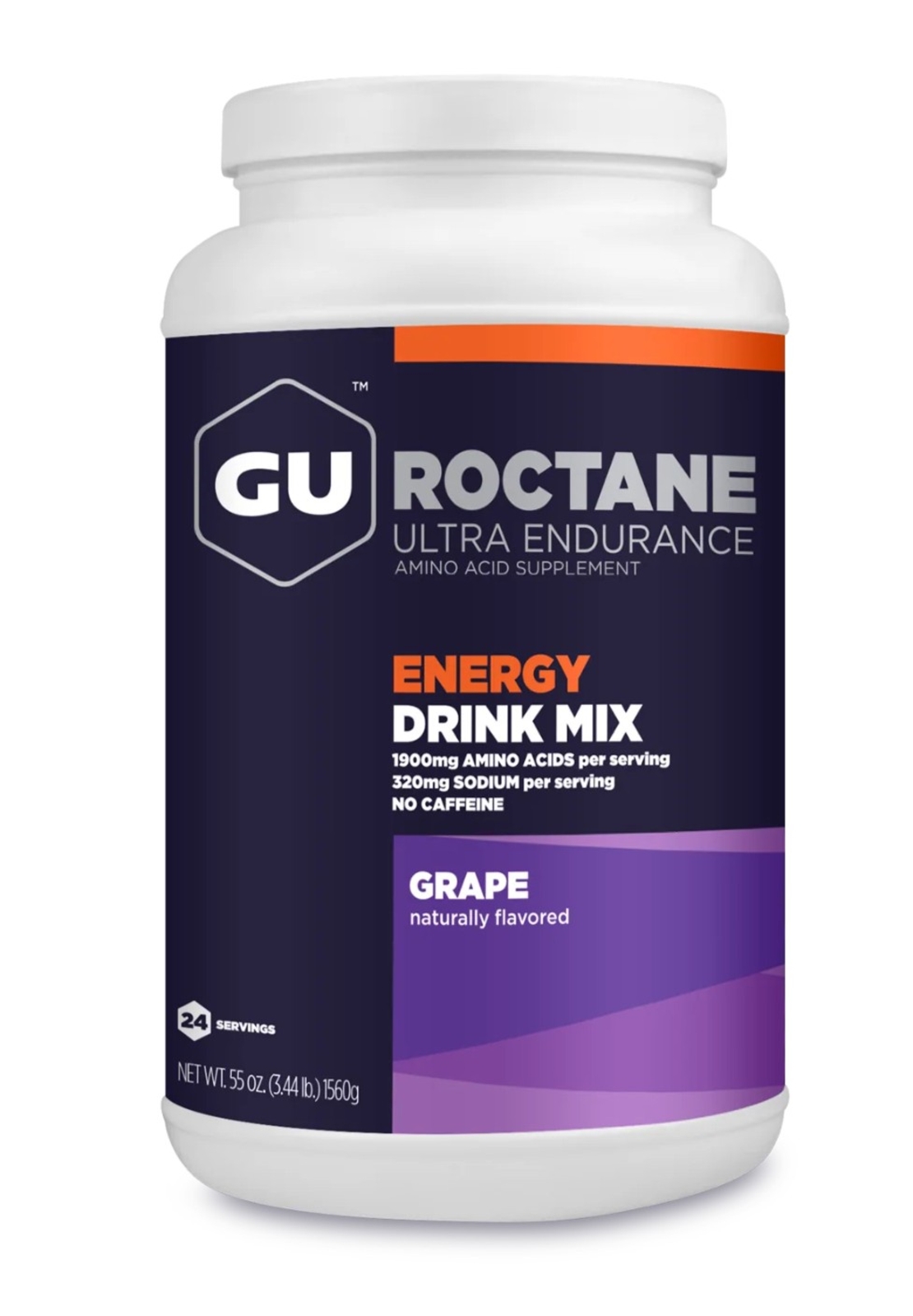 אבקת להכנת משקה אנרגיה בטעם ענבים GU Roctane Energy Drink Mix