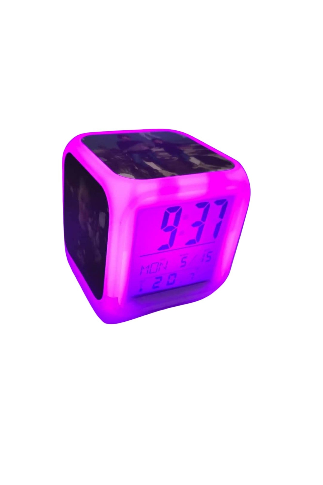 שעון מעורר עם תאורת לד