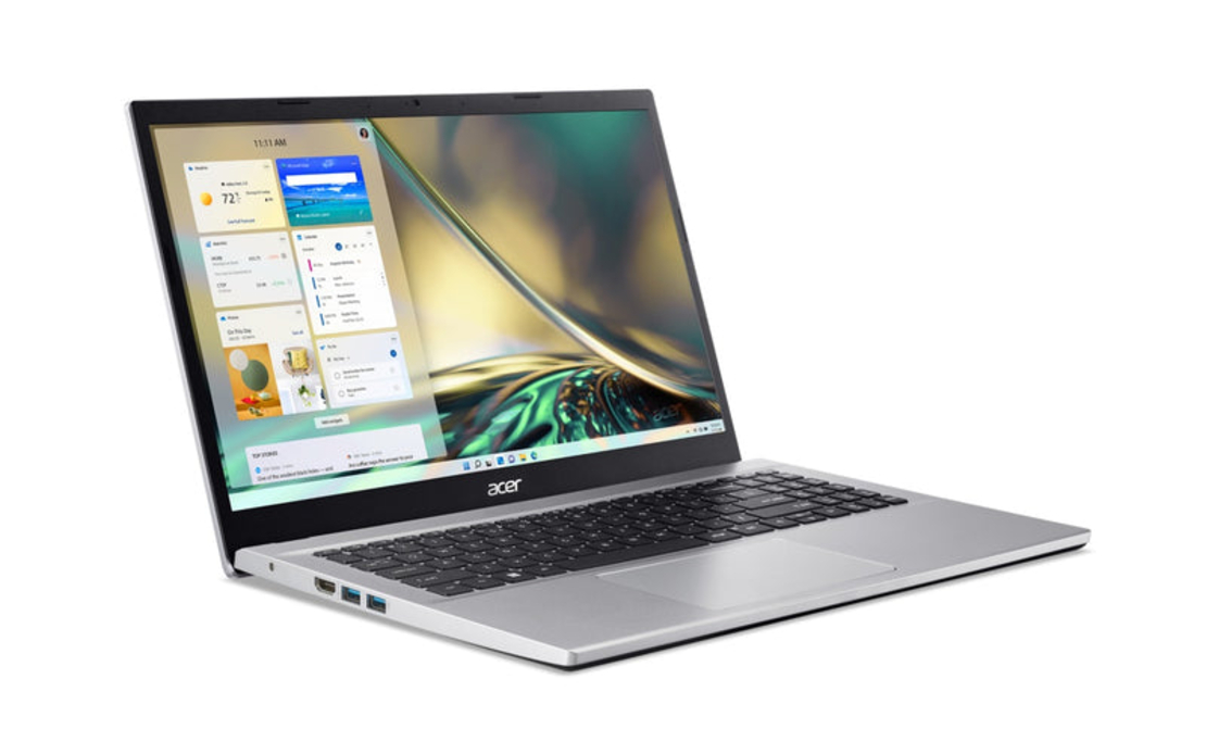 מחשב נייד Acer Aspire 3 – מסך 15.6″, i3 דור 12, זיכרון 8GB, דיסק SSD 256GB, כולל Windows 11 Pro + Office 2024 Pro Plus