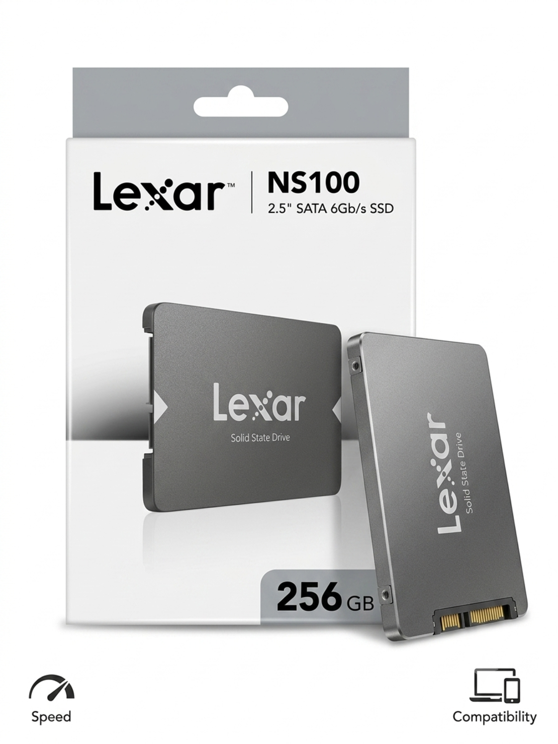 כונן קשיח פנימי Lexar SSD NS100 2.5