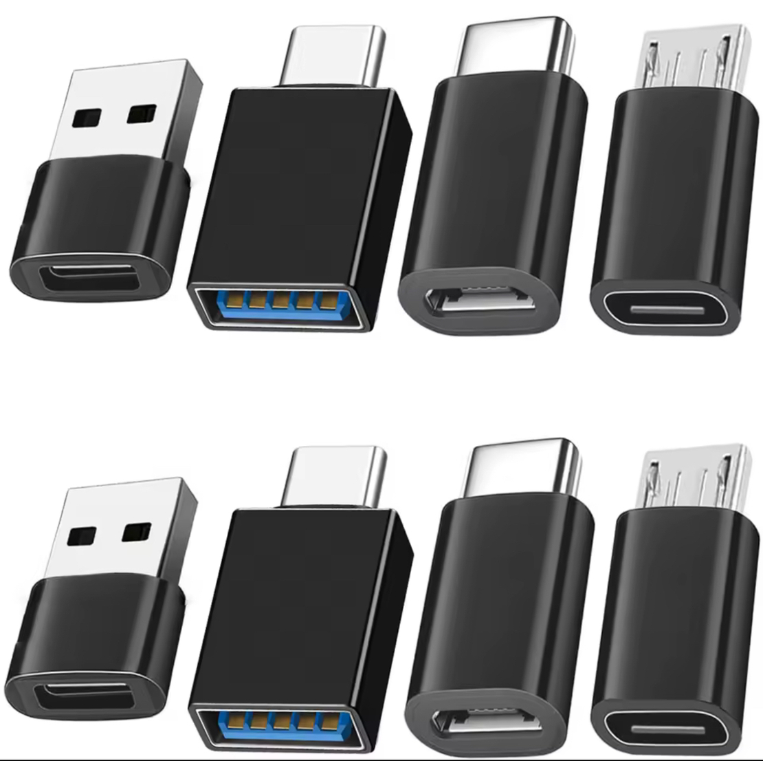סט 8 מתאמי USB ↔ USB-C – פתרון חיבור מושלם