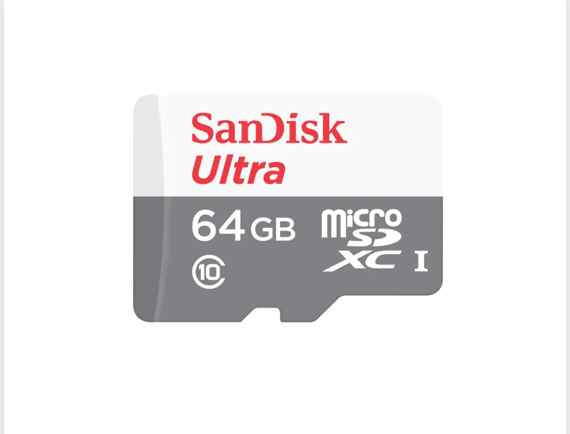 כרטיס זיכרון SanDisk Ultra 64GB microSDXC