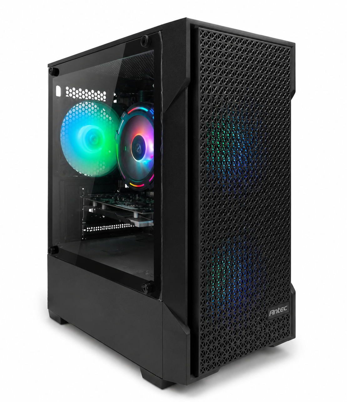 מחשב גיימינג חדש Antec Intel Core i5-10500 | זיכרון 16GB | כונן 512GB NVMe | כרטיס מסך 4GB | כולל Win 11, אופיס ו-Wi-Fi  מובנה במחשב