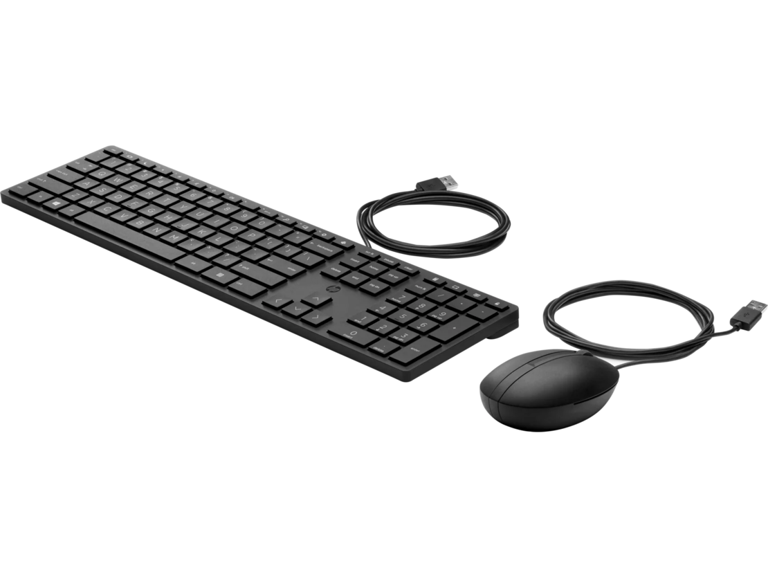 סט מקלדת ועכבר חוטיים HP 320MK עברית אנגלית
