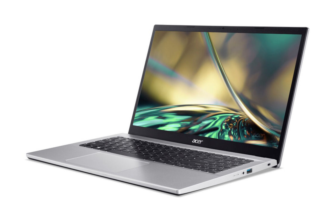 מחשב נייד Acer Aspire 3 – מסך 15.6″, i3 דור 12, זיכרון 8GB, דיסק SSD 256GB, כולל Windows 11 Pro + Office 2024 Pro Plus