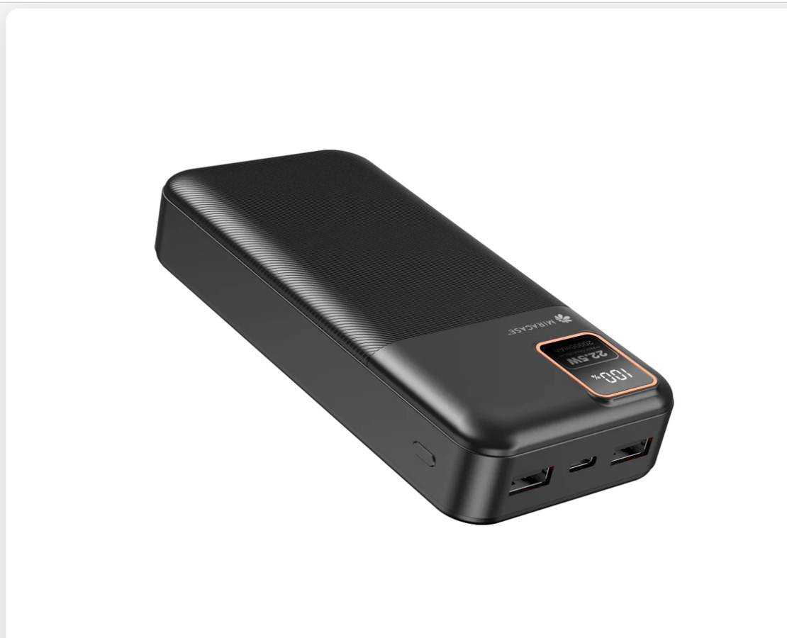 סוללת טעינה אלחוטית MIRACASE MPB20LCD – 20000mAh עם מסך LCD