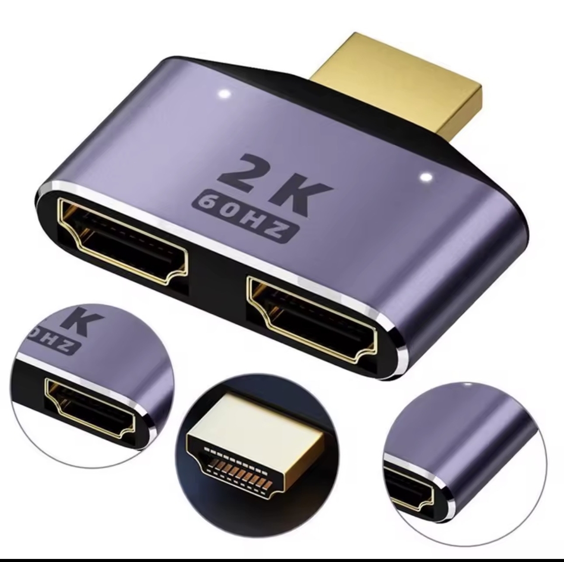 מתאם HDMI 1 ל־2 – מפצל מסך באיכות HD/2