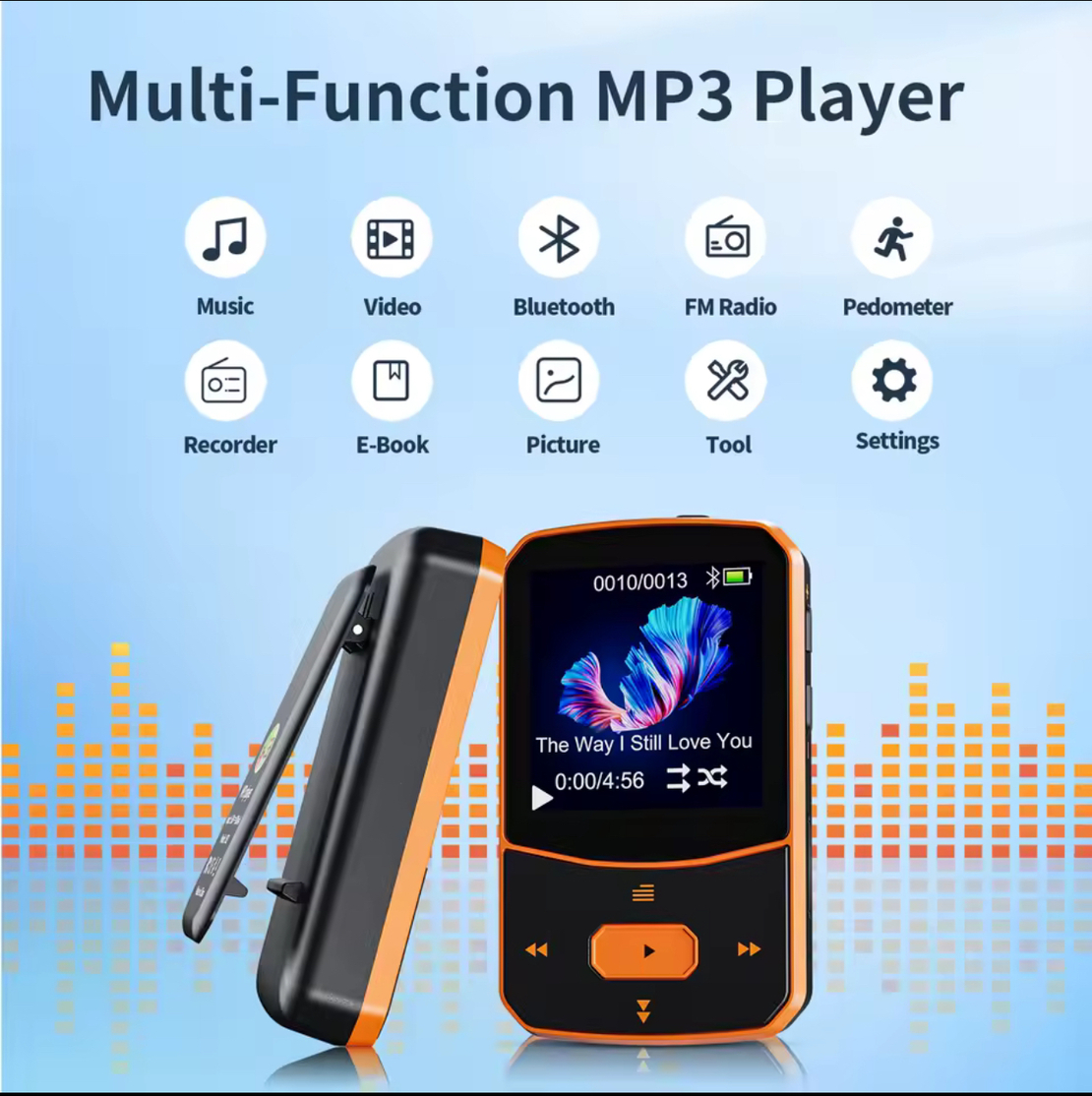 נגן MP3 מתקדם עם Bluetooth – דגם RUIZU X52 (64GB)