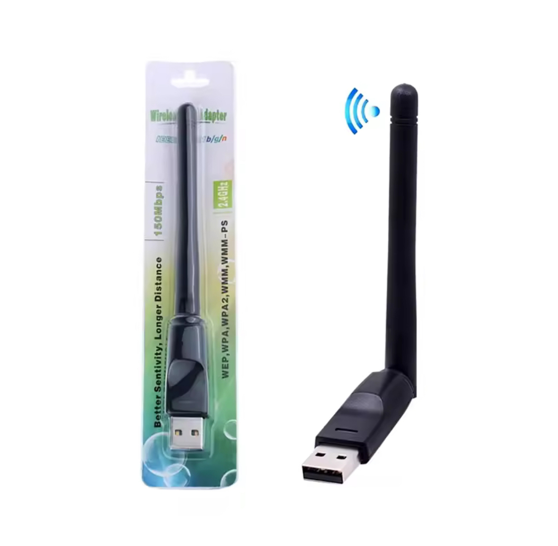 מתאם רשת אלחוטי USB עם אנטנה (Wireless USB Adapter)