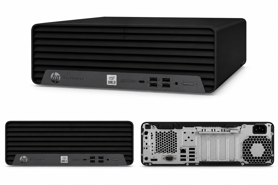 מחשב נייח מחודש HP EliteDesk 800 G6 | Intel Core i3 דור 10 | 16GB | SSD NVMe 256GB + HDD 500GB