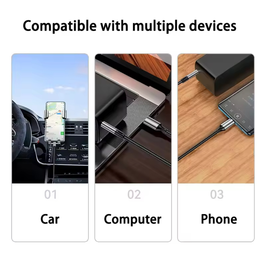 כבל אודיו USB-C ל-AUX 3.5mm – איכותי ומתאים לכל שימוש