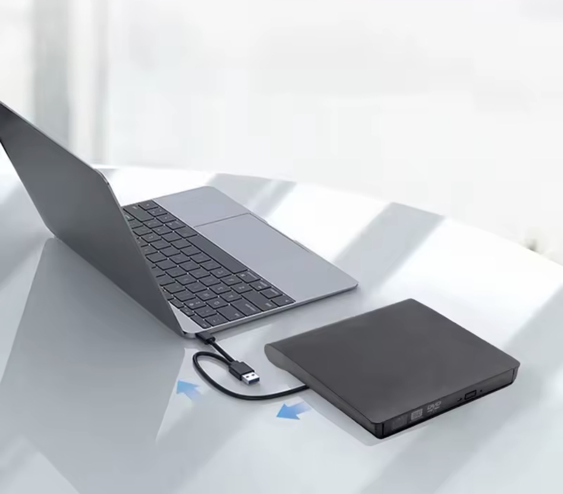 כונן  דיסקים חיצוני USB 3.0 Type-C – מתאים ל-DVD / CD למחשב נייד ונייח