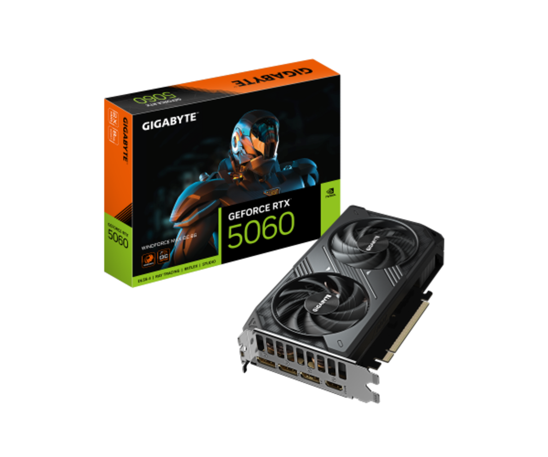 כרטיס מסך Gigabyte GeForce RTX 5060 Windforce2 MAX OC 8GB GDDR7