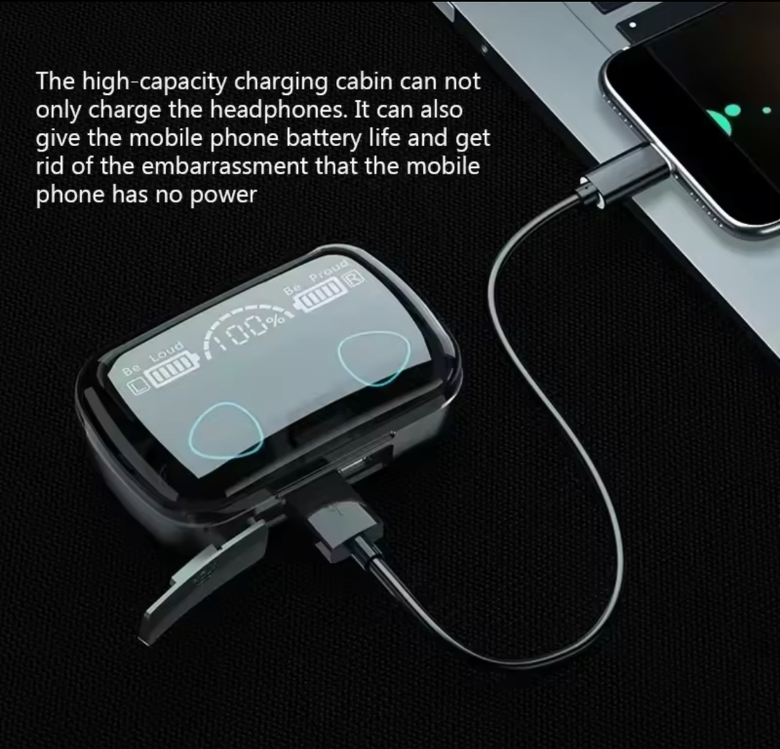 אוזניות Bluetooth M10 – סאונד עוצמתי עם תאורת LED