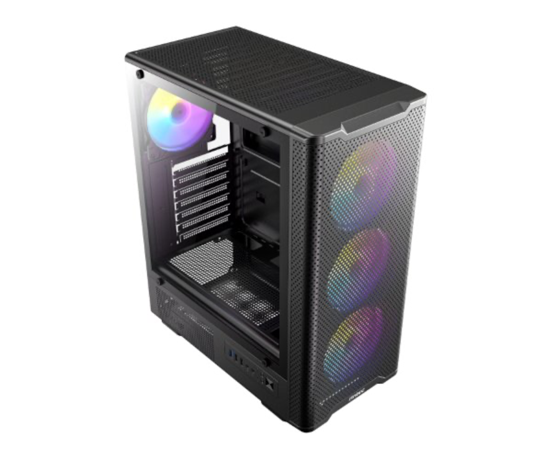 מארז גיימינג Antec VX310 ARGB – 4 מאווררי RGB + זכוכית מחוסמת