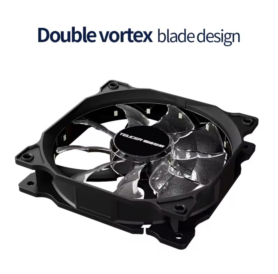 מאוורר מארז למחשב Teucer 120mm תאורת RGB חיבור 4Pin