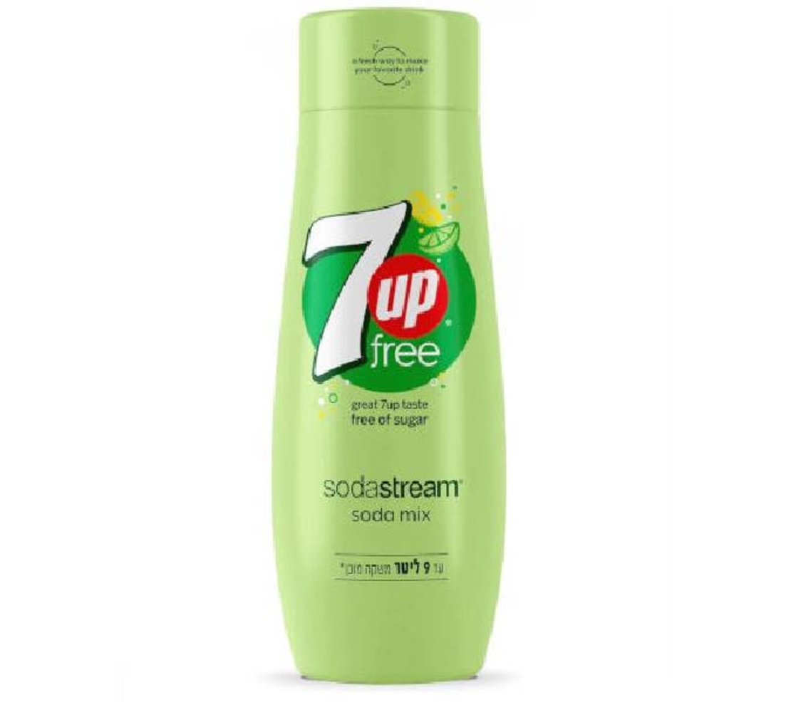 סירופ בטעם 7UP דיאט ליצירת משקה מוגז למכשירי SodaStream
