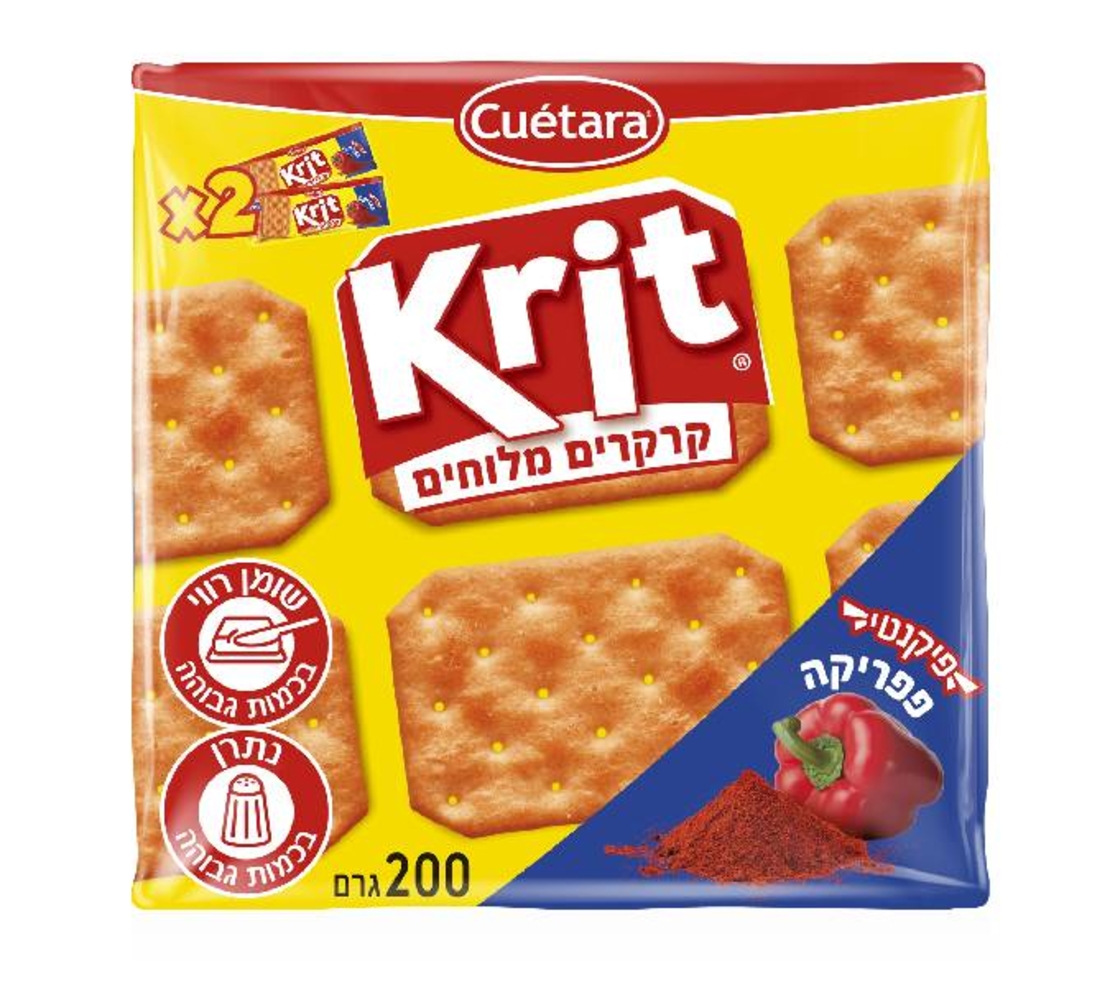 קריט קרקרים מלוחים פפריקה