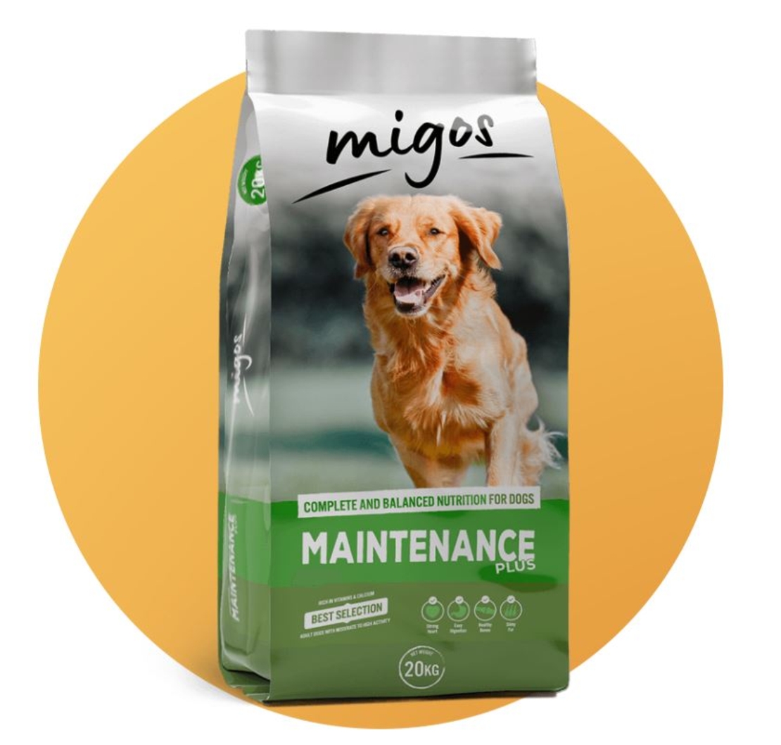 מיגוס מייטננס פלוס מזון לכלבים בוגרים, 20 ק