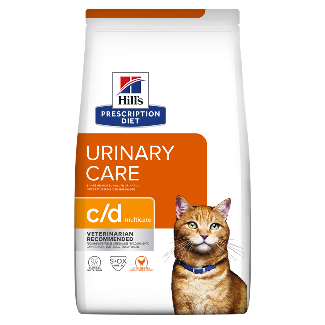 c/d | Hill's Prescription Diet מולטיקייר לחתול, 3 ק