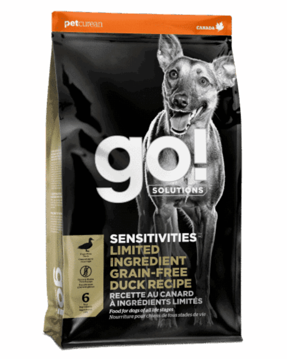 GO - גו סנסיטיב ברווז מזון לכלב 10 ק