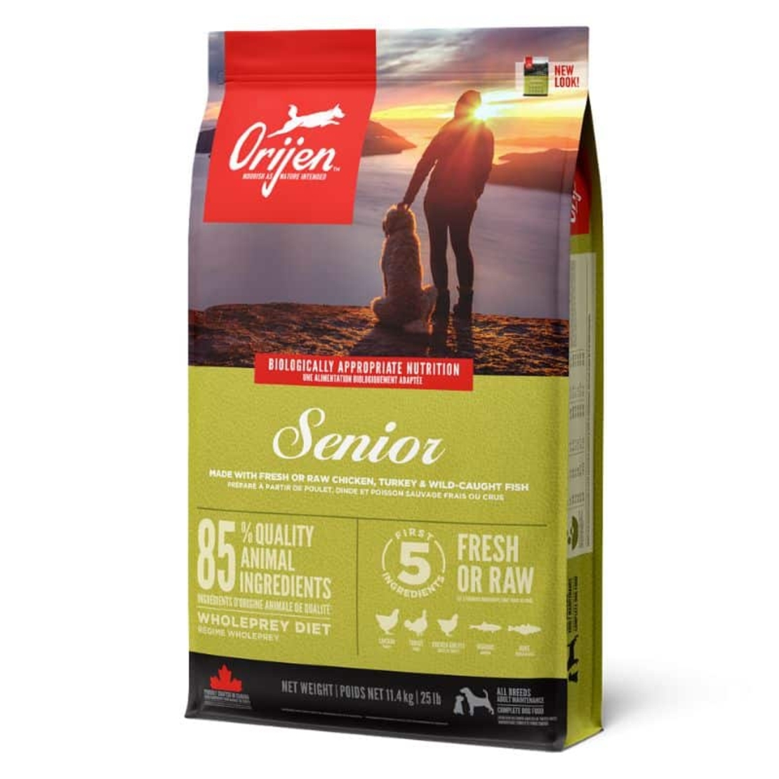אוריג'ן סניור 11.4 קג - מזון יבש לכלבים מבוגרים בטעם עוף, הודו ודגים (סניור)