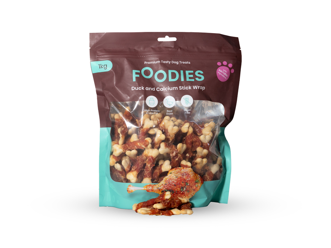 חטיף FOODIES גלילת ברווז עם עצם סידן 1 ק