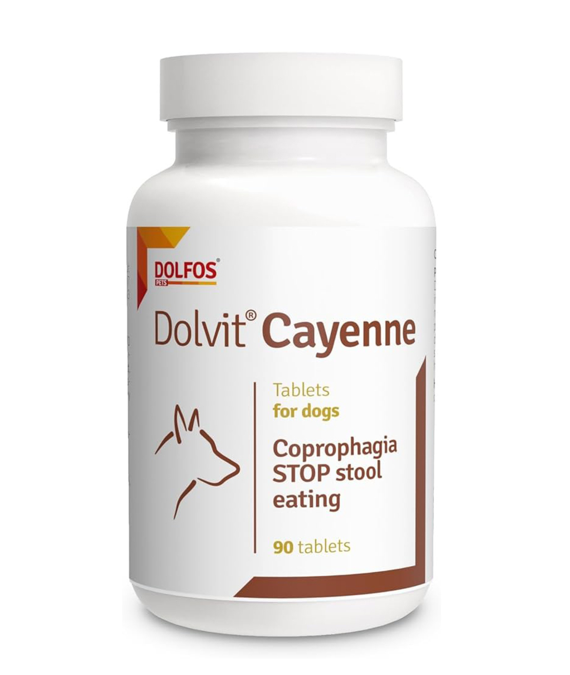דולויט Cayenne תוסף לסיוע בהפחתת אכילת צואה (90 טבליות) - דולפוס
