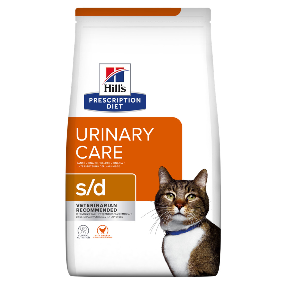 s/d | Hill's Prescription Diet יורינרי קייר לחתול, 1.5 ק