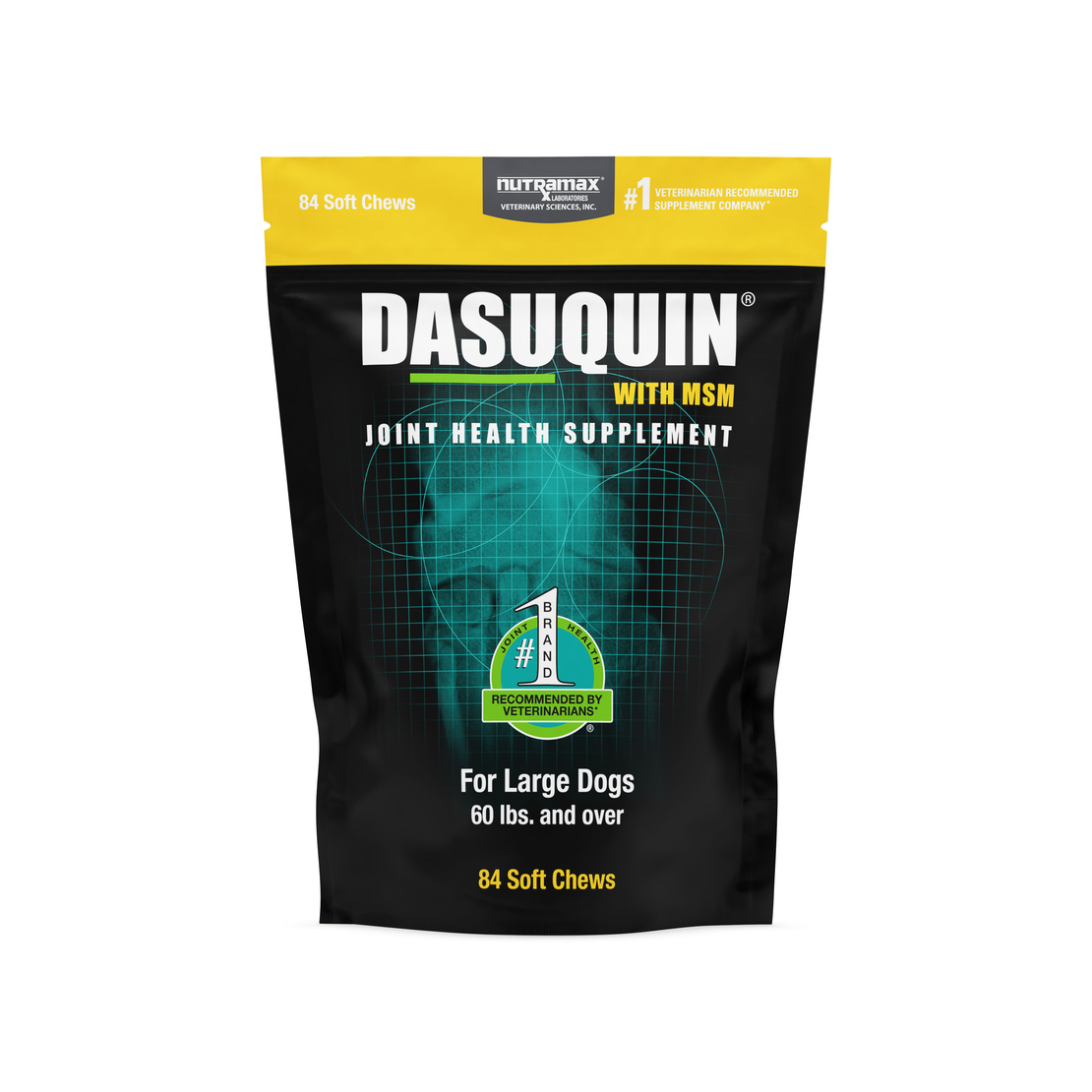 תוסף מפרקים DASUQUIN Nutramax חטיפים לכלב גדול, 84 יח'