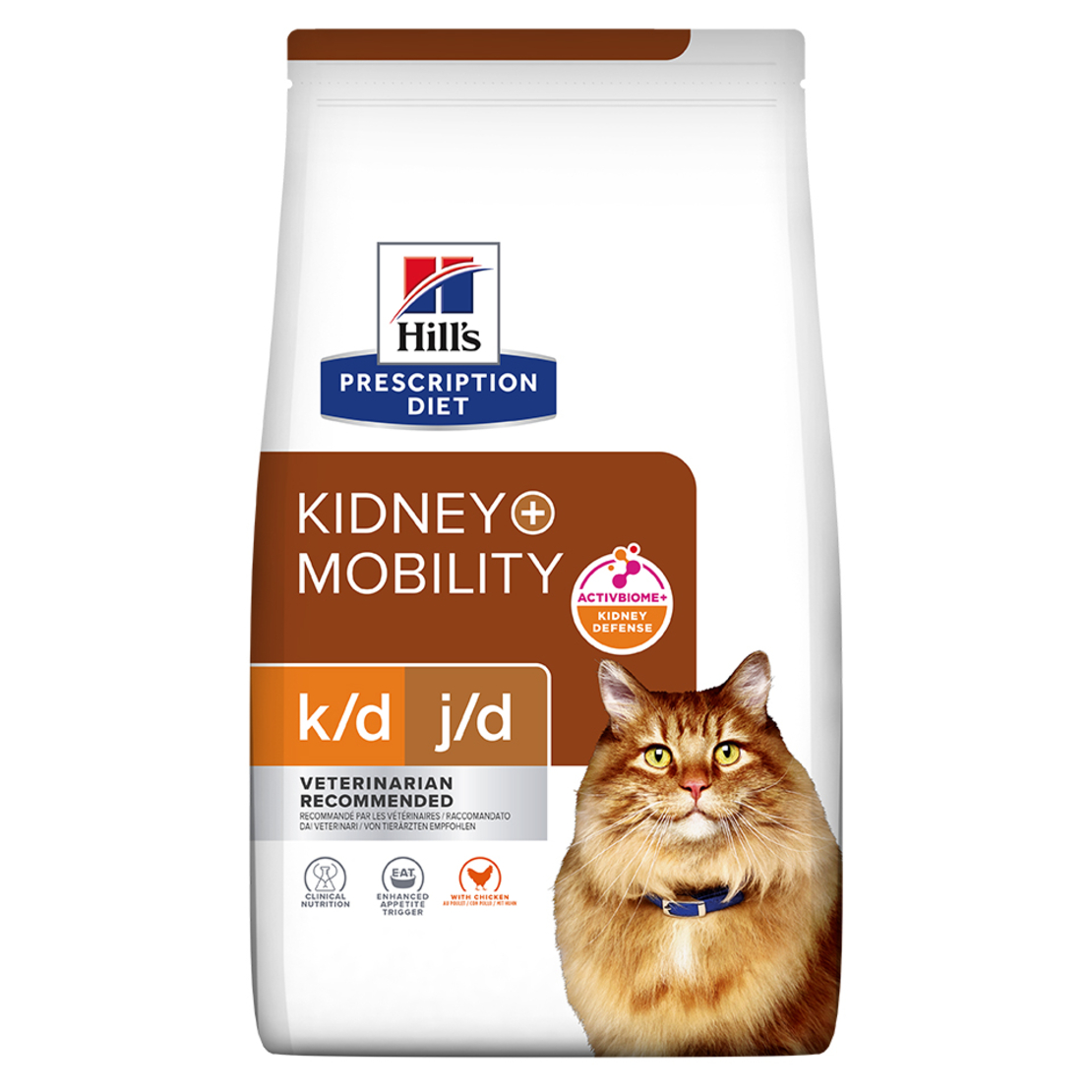 k/d j/d | Hill's Prescription Diet קידני + מוביליטי לחתול, 3 ק