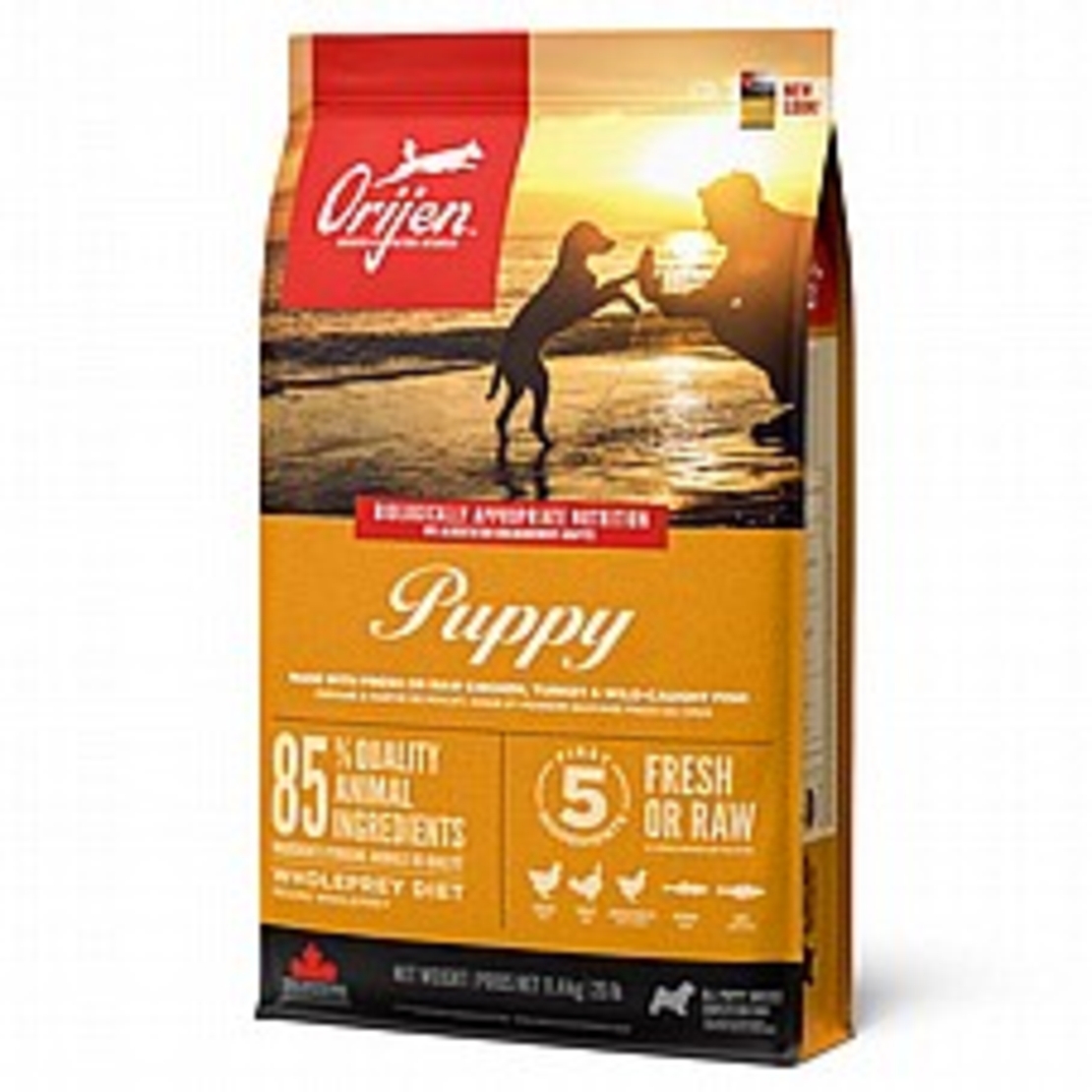 אוריג'ן גור 11.4 קג חדש - מזון יבש לכלבים גורים בטעם עוף, הודו ודגים (פאפי)