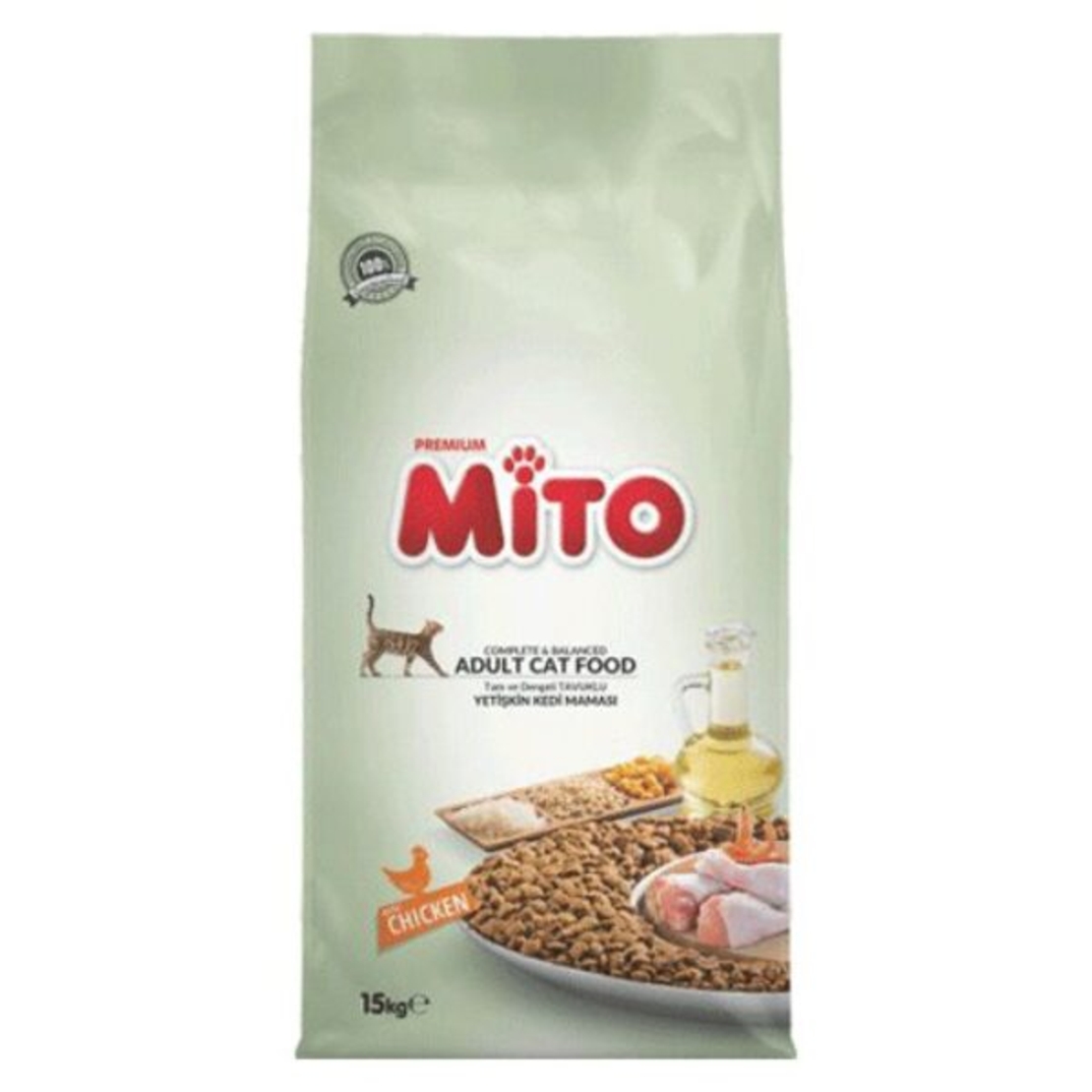 מיטו מזון בטעם עוף לחתול 15 ק