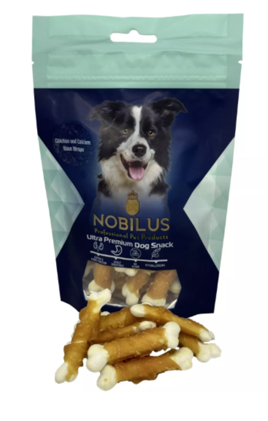 חטיף לכלב – נובילוס עוף עם עצם סידן