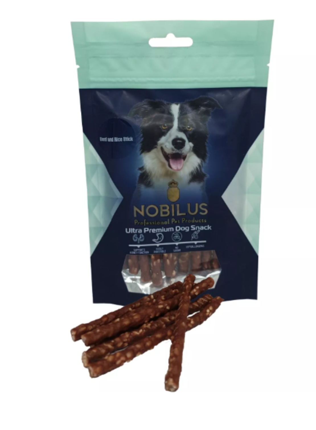 חטיף לכלב – נובילוס רצועות ברווז ואורז