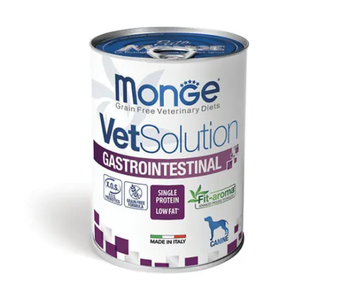 שימור פחית מונג' וט סולושן גסטרו אינטסטינל לכלבים, 400 גרם