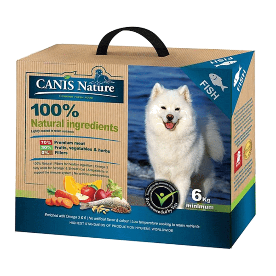 קאניס נייצ'ר דגים מזון טבעי לכלב 6 ק